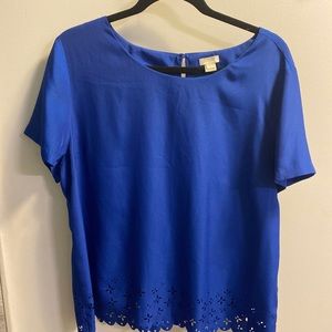 J. Crew blue blouse